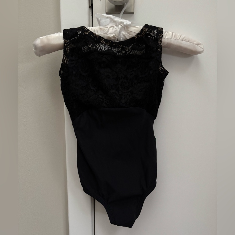 Luckleo Black Leotard - women’s extra extra small